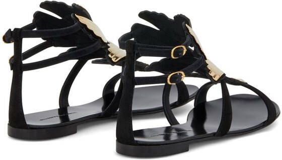 Giuseppe Zanotti 2.0 Cruel flat sandals Black