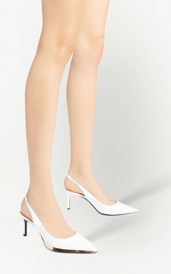 Giuseppe Zanotti 70mm pointed leather pumps White