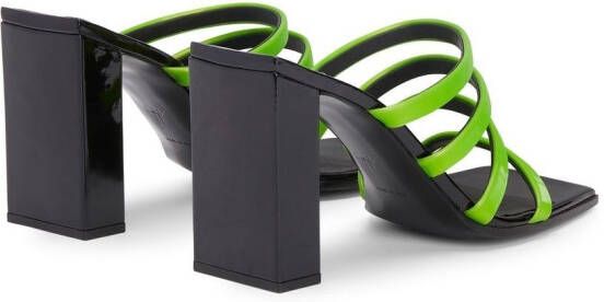 Giuseppe Zanotti 85mm block-heel strappy sandals Green
