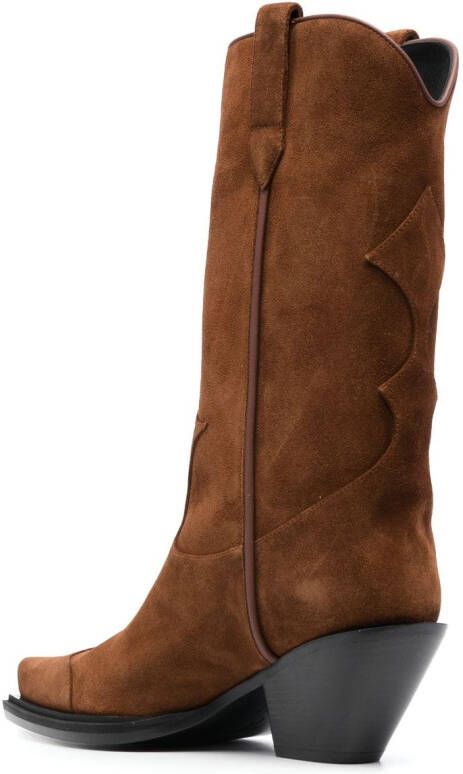 Giuseppe Zanotti 85mm pointed-toe cowboy boots Brown