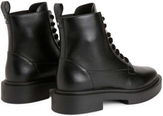 Giuseppe Zanotti Achille leather lace-up boots Black