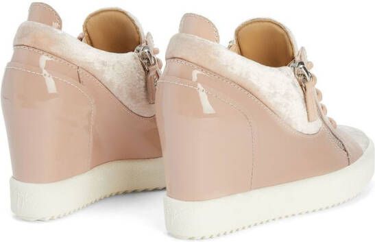 Giuseppe Zanotti Addy Wedge 75mm sneakers Pink