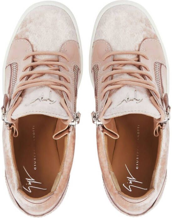 Giuseppe Zanotti Addy Wedge 75mm sneakers Pink