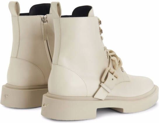 Giuseppe Zanotti Adric chain-trim ankle boots White