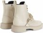 Giuseppe Zanotti Adric chain-trim ankle boots White - Thumbnail 3