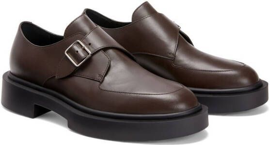 Giuseppe Zanotti Adric leather monk shoes Brown