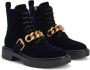 Giuseppe Zanotti Adric velvet lace-up sneakers Blue - Thumbnail 2