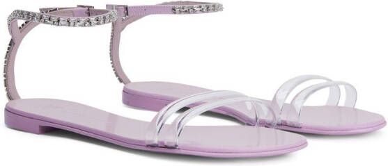 Giuseppe Zanotti Agathe Plexi sandals Pink