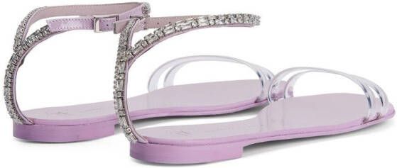 Giuseppe Zanotti Agathe Plexi sandals Pink