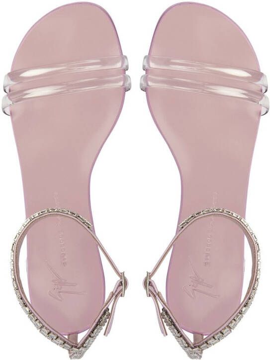 Giuseppe Zanotti Agathe Plexi sandals Pink