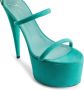 Giuseppe Zanotti Aida 150mm platform suede sandals Green - Thumbnail 4