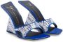 Giuseppe Zanotti Akira shine 105mm wedge sandals Blue - Thumbnail 2