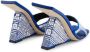 Giuseppe Zanotti Akira shine 105mm wedge sandals Blue - Thumbnail 3