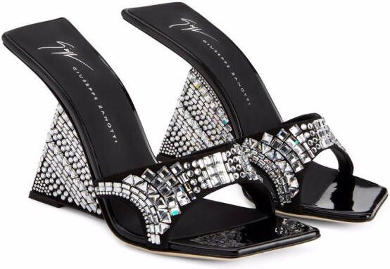 Giuseppe Zanotti Akira Shine crystal-embellished mules Black