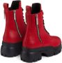 Giuseppe Zanotti Alanis lace-up leather boots Red - Thumbnail 3