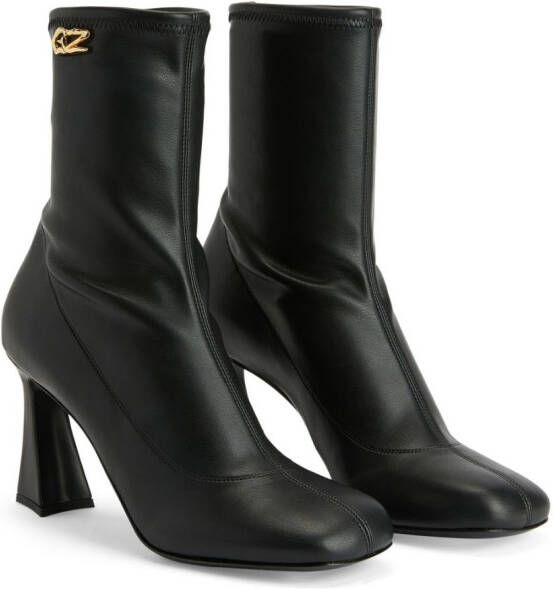 Giuseppe Zanotti Alethaa 90mm ankle leather boots Black
