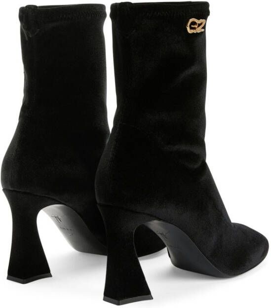 Giuseppe Zanotti Alethaa 90mm ankle leather boots Black