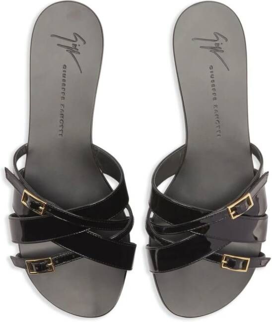 Giuseppe Zanotti Alhima leather sandals Black