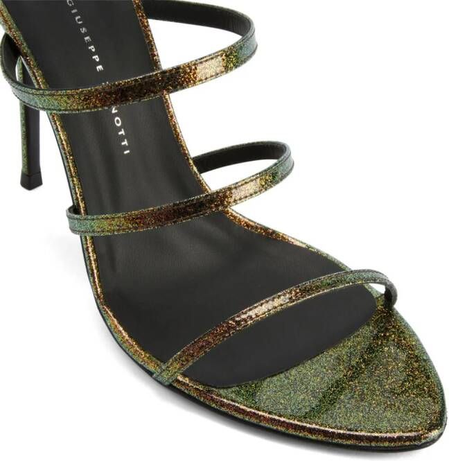 Giuseppe Zanotti Alimha 105mm leather sandals Green