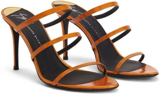 Giuseppe Zanotti Alimha 105mm leather sandals Orange
