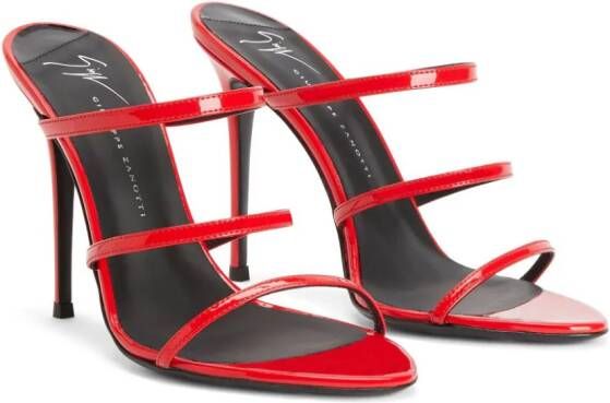Giuseppe Zanotti Alimha 105mm leather sandals Red