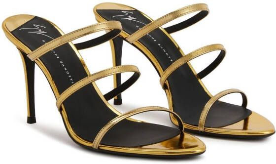 Giuseppe Zanotti Alimha 105mm stiletto sandals Gold