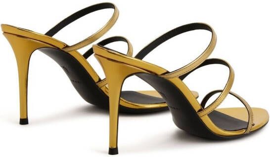 Giuseppe Zanotti Alimha 105mm stiletto sandals Gold