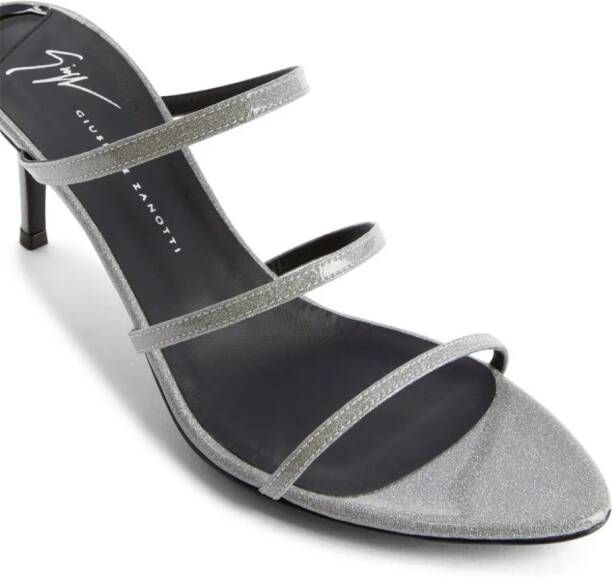 Giuseppe Zanotti Alimha 70mm strappy sandals Silver