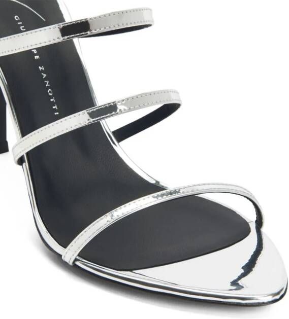 Giuseppe Zanotti Alimha 90mm straped sandals Silver