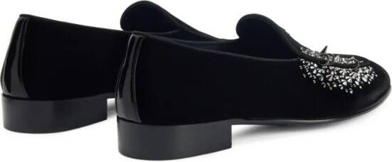 Giuseppe Zanotti Alvaro stud-embellished loafers Black