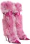Giuseppe Zanotti Amaia Chain faux fur boots Pink - Thumbnail 2