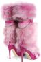 Giuseppe Zanotti Amaia Chain faux fur boots Pink - Thumbnail 3