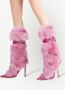 Giuseppe Zanotti Amaia Chain faux fur boots Pink - Thumbnail 4