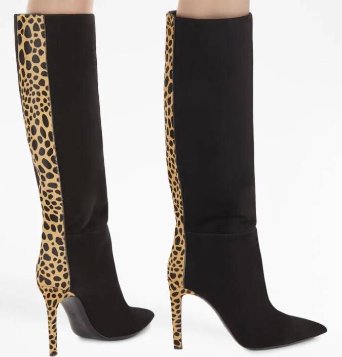 Giuseppe Zanotti Amal 105mm leopard-print boots Black