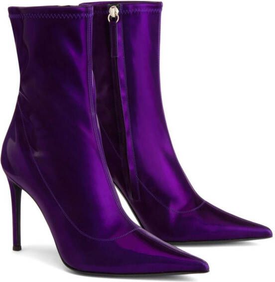 Giuseppe Zanotti Ametista 105mm ankle boots Purple