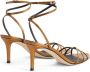 Giuseppe Zanotti Amiila metallic-leather sandals Brown - Thumbnail 3