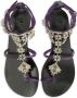 Giuseppe Zanotti Amira embellished suede sandals Purple - Thumbnail 4