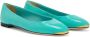 Giuseppe Zanotti Amour leather ballerina shoes Green - Thumbnail 2