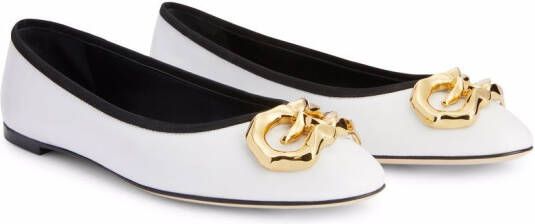 Giuseppe Zanotti Amur ballerina shoes White