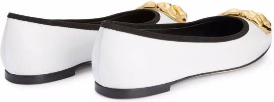 Giuseppe Zanotti Amur ballerina shoes White