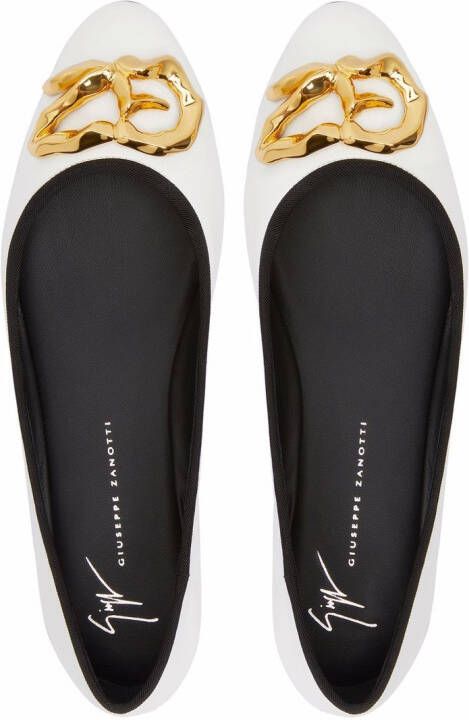 Giuseppe Zanotti Amur ballerina shoes White