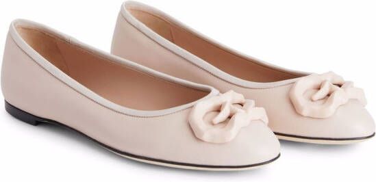 Giuseppe Zanotti Amur logo-patch leather pumps Pink