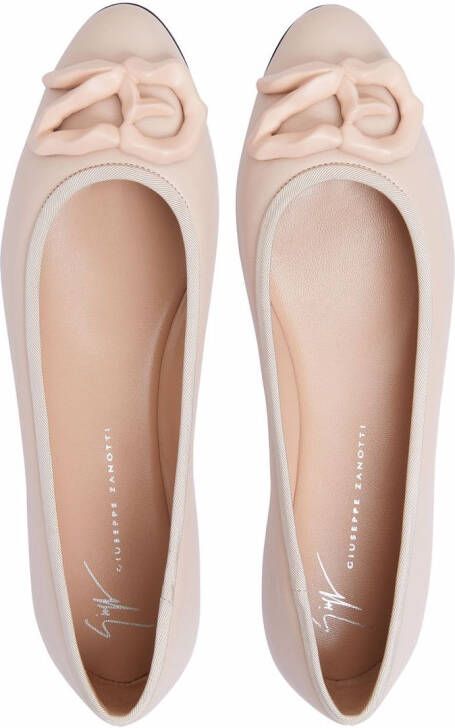 Giuseppe Zanotti Amur logo-patch leather pumps Pink
