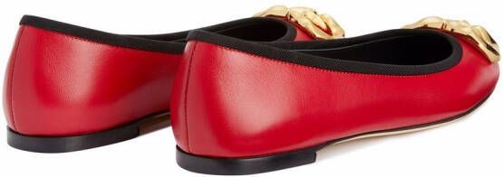 Giuseppe Zanotti Amur slip-on ballerina shoes Red