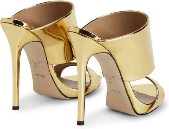 Giuseppe Zanotti Andrea metallic-finish sandals Gold