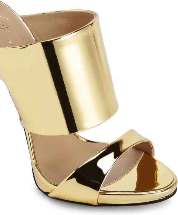 Giuseppe Zanotti Andrea metallic-finish sandals Gold