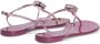 Giuseppe Zanotti Anthonia metallic-effect flat sandals Pink - Thumbnail 3