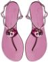 Giuseppe Zanotti Anthonia metallic-effect flat sandals Pink - Thumbnail 4