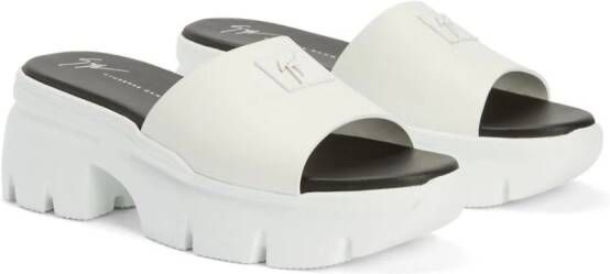 Giuseppe Zanotti Apocalypse Hot platform sandals White