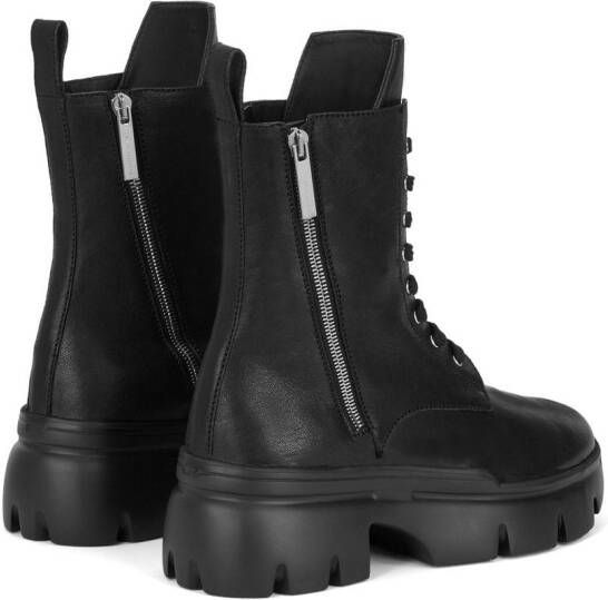 Giuseppe Zanotti Apocalypse leather cargo boots Black